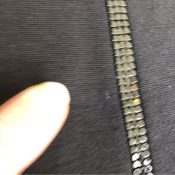 Cache black geometric trim striped sheath dress size 4 - Picture 5 of 16